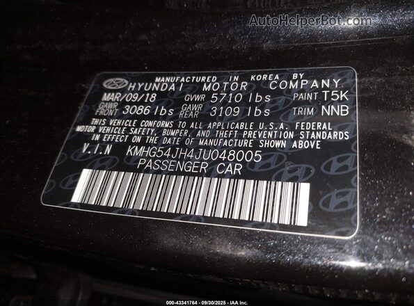 KMHG54JH4JU048005 2018 GENESIS G90 Черный Вид подкапотного пространства