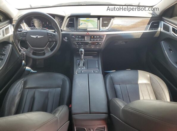 KMHGN4JEXHU195977 2017 GENESIS G80 White წინა პანელის ხედი