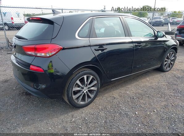 KMHH35LE8JU013793 2018 HYUNDAI ELANTRA GT Черный Задняя правая четверть