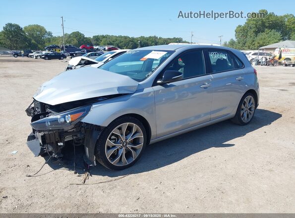 KMHH55LC4LU143744 2020 HYUNDAI ELANTRA GT Silver Առջևի ձախ երեք քառորդ տեսարան