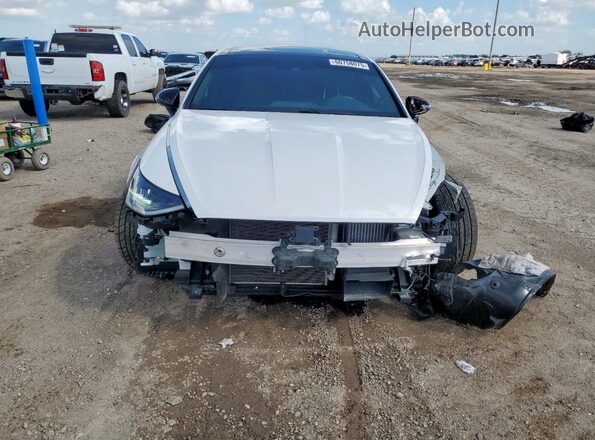KMHL44J20NA223256 2022 HYUNDAI SONATA White Դիմացի տեսք