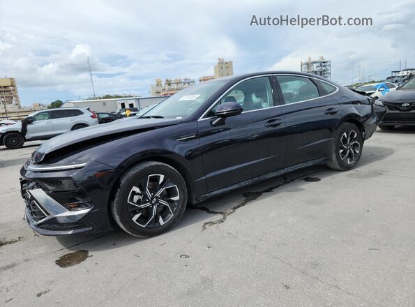 KMHL64JAXSA479336 2025 HYUNDAI SONATA Black წინა მარცხენა ხედი სამი მეოთხედიდან