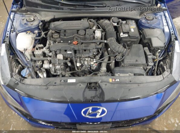 KMHLR4AF5MU170314 2021 HYUNDAI ELANTRA Blue უკანა ხედი