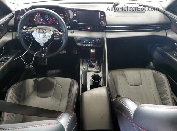 KMHLR4AF8MU113220 2021 HYUNDAI ELANTRA Blue Widok deski rozdzielczej
