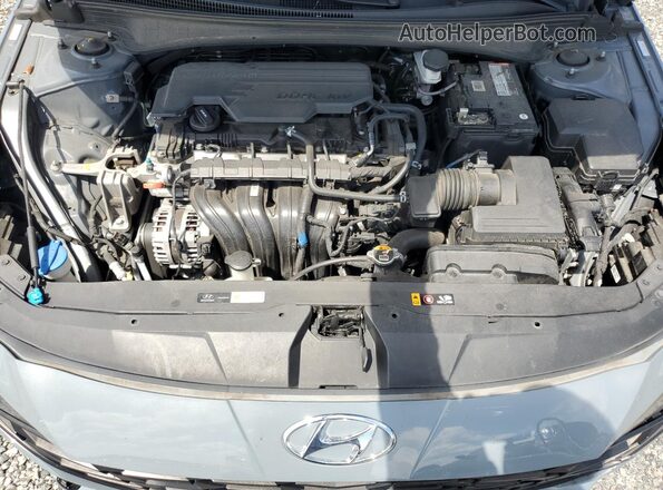 KMHLS4AG4MU095229 2021 HYUNDAI ELANTRA Gray უკანა სალონის ხედი