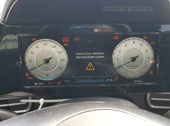 KMHLS4AG4MU095229 2021 HYUNDAI ELANTRA Gray ხელსაწყოთა პანელის ხედი