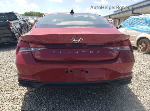 KMHLS4AG7PU610843 2023 HYUNDAI ELANTRA Red Widok z tyłu