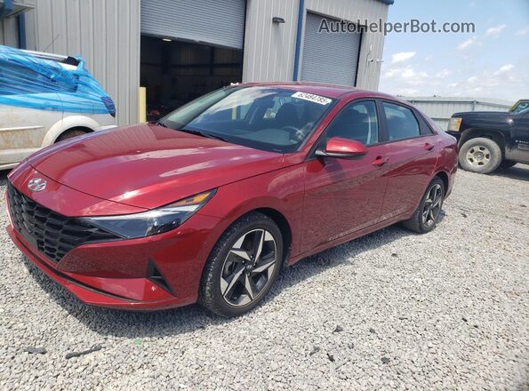 KMHLS4AG7PU610843 2023 HYUNDAI ELANTRA Red Przód lewy