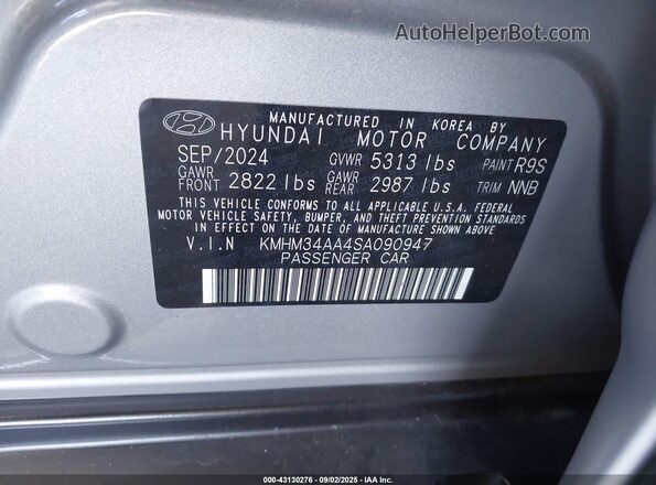 KMHM34AA4SA090947 2025 HYUNDAI IONIQ 6 Серебряный Вид подкапотного пространства