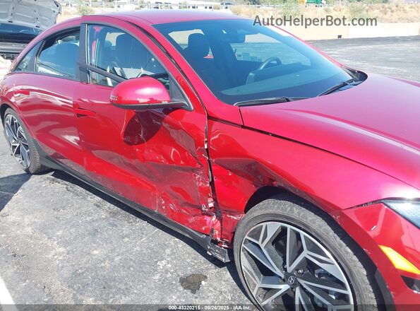 KMHM34AAXSA085994 2025 HYUNDAI IONIQ 6 Red Widok z przodu