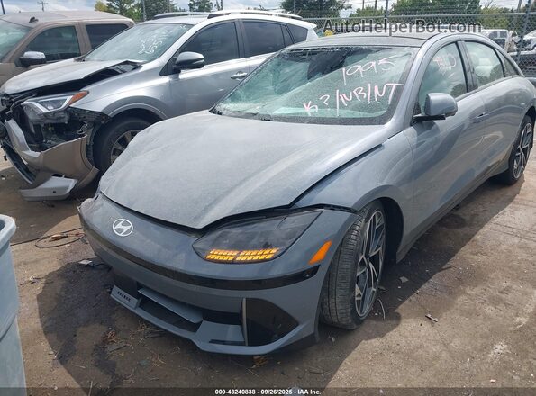 KMHM54AA9PA021995 2023 HYUNDAI IONIQ 6 Gray Przód lewy