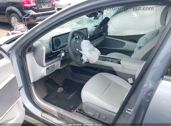 KMHM54AA9PA021995 2023 HYUNDAI IONIQ 6 Gray Widok wnętrza z przodu