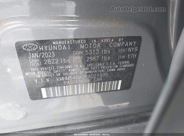 KMHM54AA9PA021995 2023 HYUNDAI IONIQ 6 Gray Widok komory silnika