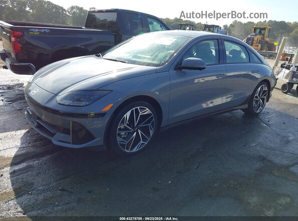 KMHM54AC5PA047303 2023 HYUNDAI IONIQ 6 Серый Передняя левая четверть