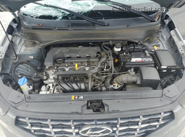 KMHRC8A31NU138003 2022 HYUNDAI VENUE Gray Vista del compartimento del motor