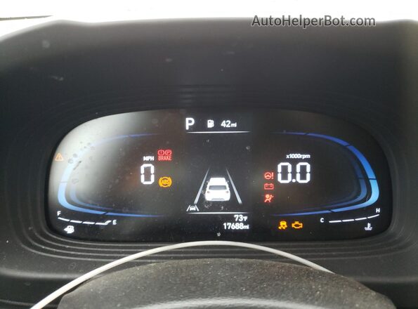 KMHRC8A31PU251713 2023 HYUNDAI VENUE Silver Instrument cluster view