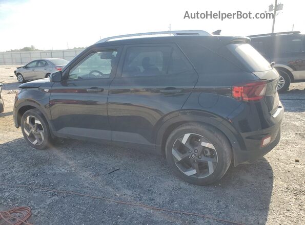 KMHRC8A32NU183452 2022 HYUNDAI VENUE Black Հետևի ձախ