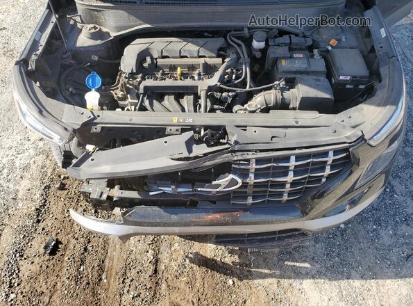 KMHRC8A32NU183452 2022 HYUNDAI VENUE Black Շարժիչի բաժամունքի տեսք