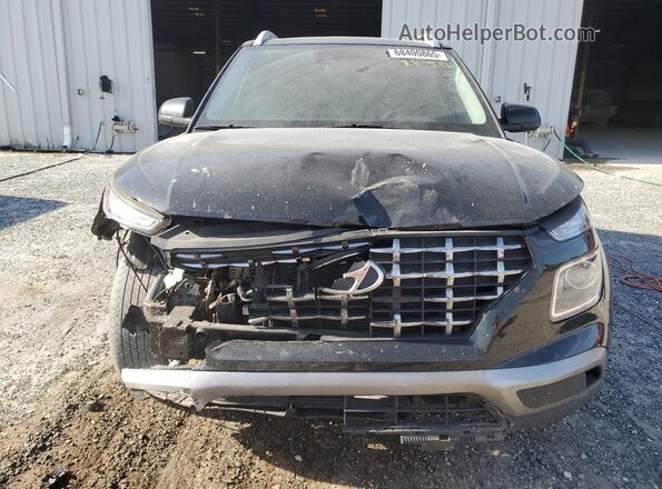 KMHRC8A32NU183452 2022 HYUNDAI VENUE Black Դիմացի տեսք