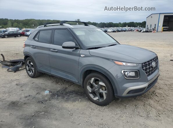 KMHRC8A35MU100479 2021 HYUNDAI VENUE Серый Передняя правая четверть