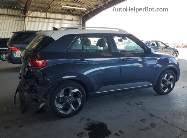KMHRC8A37NU182913 2022 HYUNDAI VENUE Синий Задняя правая четверть