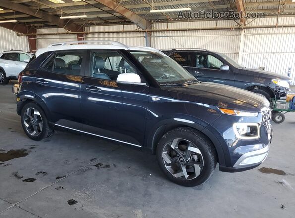 KMHRC8A37NU182913 2022 HYUNDAI VENUE Синий Передняя правая четверть