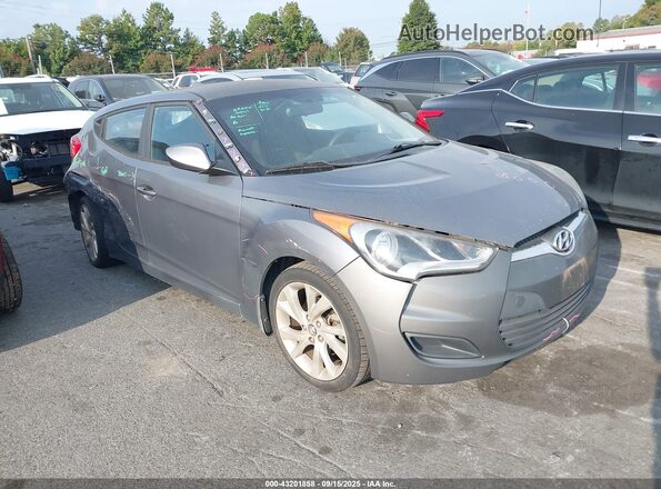 KMHTC6AD8GU248617 2016 HYUNDAI VELOSTER Gray Front right