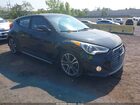 2017 Hyundai Veloster Turbo Black vin: KMHTC6AE4HU308760