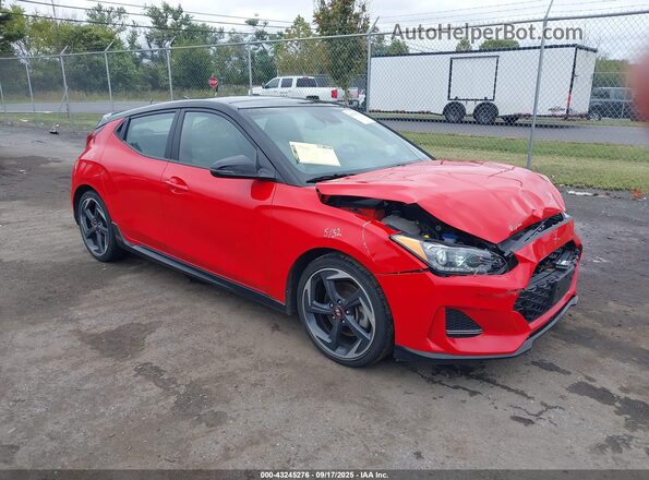 KMHTH6AB0LU031119 2020 HYUNDAI VELOSTER Красный Передняя правая четверть