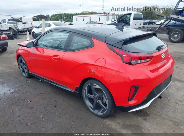 KMHTH6AB0LU031119 2020 HYUNDAI VELOSTER Красный Задняя левая четверть