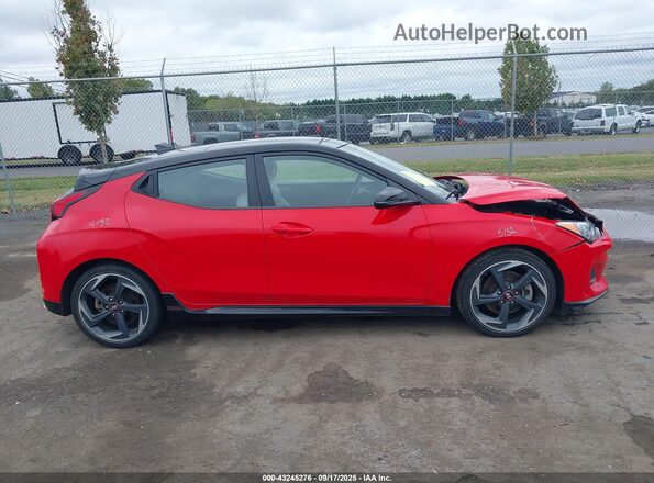 KMHTH6AB0LU031119 2020 HYUNDAI VELOSTER Красный Вид задней части салона