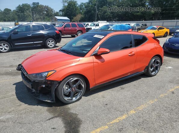 KMHTH6AB2LU030943 2020 HYUNDAI VELOSTER Orange Передня ліва чверть