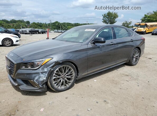 KMTFN4JB0LU334899 2020 GENESIS G80 Gray Передня ліва чверть