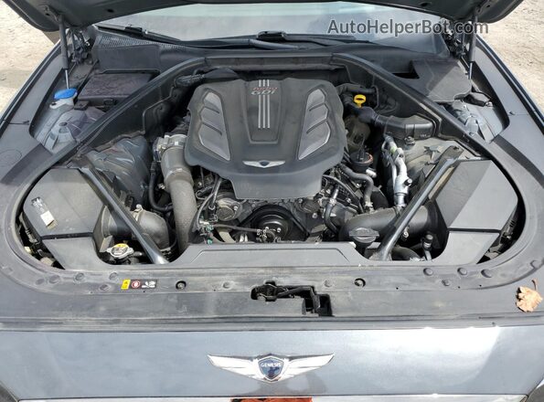 KMTFN4JB0LU334899 2020 GENESIS G80 Gray Вид задньої частини салону