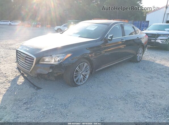 KMTFN4JE7LU337194 2020 GENESIS G80 Черный Передняя левая четверть