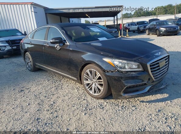 KMTFN4JE7LU337194 2020 GENESIS G80 Черный Передняя правая четверть