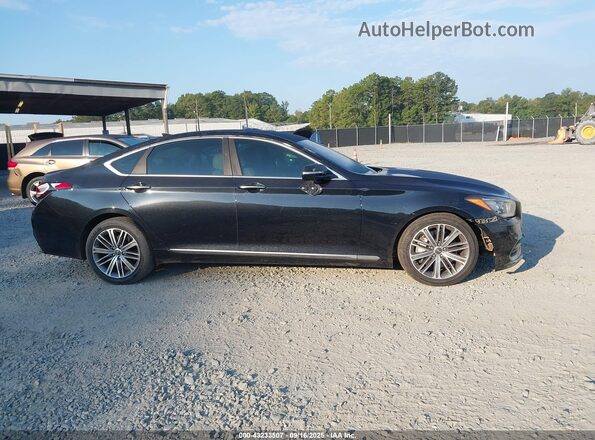 KMTFN4JE7LU337194 2020 GENESIS G80 Черный Вид задней части салона