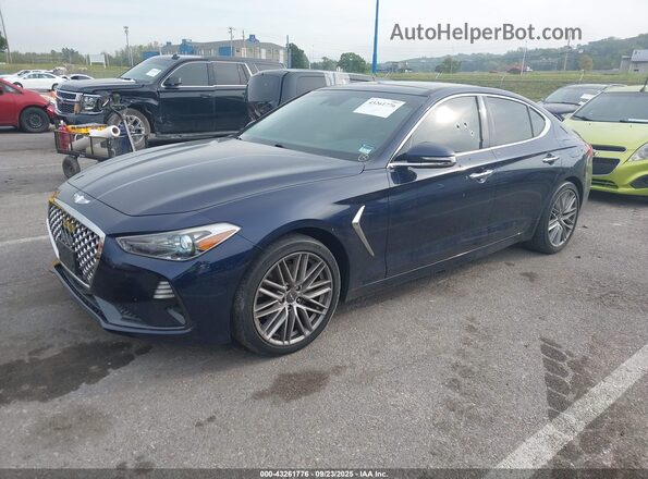 KMTG34LA2LU049152 2020 GENESIS G70 Blue Front left