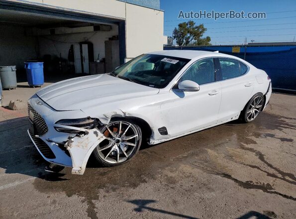 KMTG34SC2SU148216 2025 GENESIS G70 Белый Передняя левая четверть