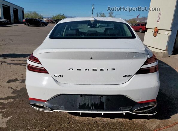 KMTG34SC2SU148216 2025 GENESIS G70 Белый Вид сзади