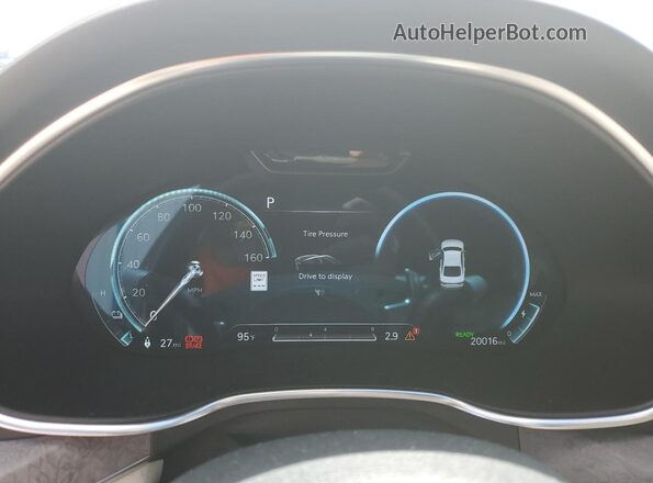 KMTGE4S13PU003685 2023 GENESIS G80 Синий Вид щитка приборов