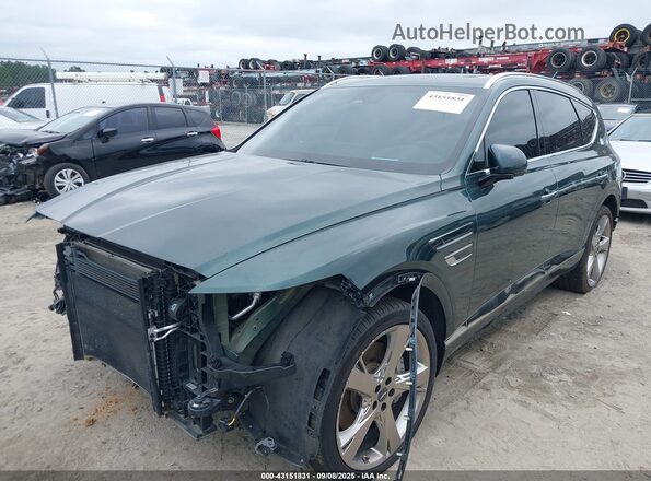 KMUHCESC2PU120719 2023 GENESIS GV80 Green წინა მარცხენა ხედი სამი მეოთხედიდან