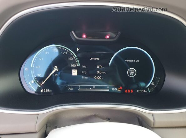 KMUHCESC6RU152320 2024 GENESIS GV80 Green Вид щитка приладів