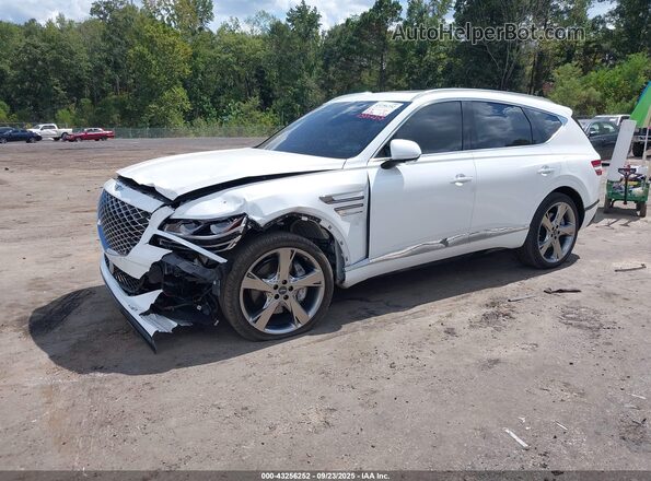 KMUHCESC6RU181543 2024 GENESIS GV80 Белый Передняя левая четверть