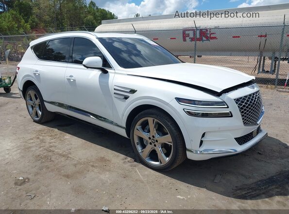 KMUHCESC6RU181543 2024 GENESIS GV80 Белый Передняя правая четверть