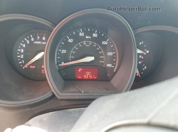 KNADM4A32H6038180 2017 KIA RIO Черный Вид щитка приборов