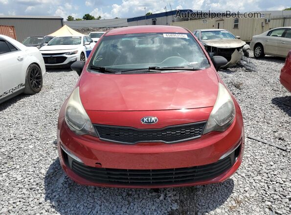 KNADM4A34H6015547 2017 KIA RIO Red Դիմացի տեսք