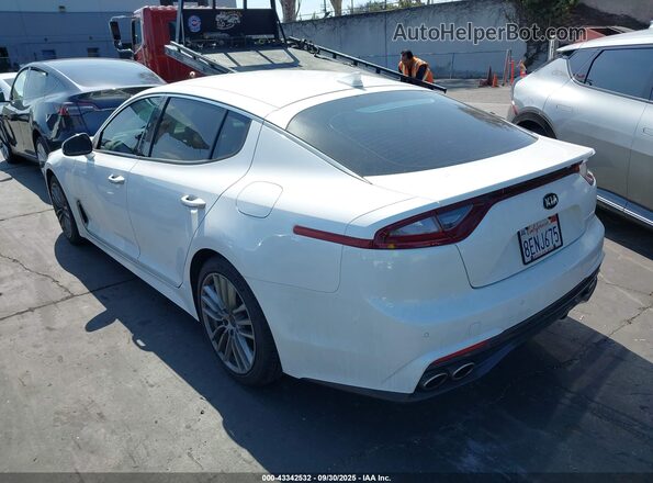 KNAE15LA2J6041245 2018 KIA STINGER Белый Задняя левая четверть