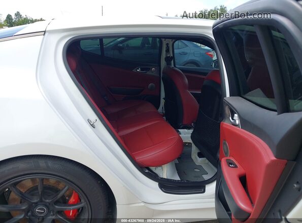 KNAE45LC6M6089750 2021 KIA STINGER Белый Вид наклейки с VIN-кодом