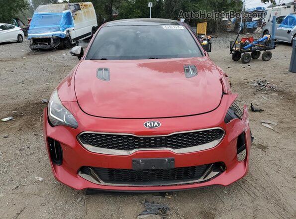 KNAE55LC4J6018460 2018 KIA STINGER Red Front view